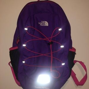 The North Face Pink and Purple Small Backpack